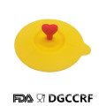 cute funny heart shaped silicone cup lid cup cover
